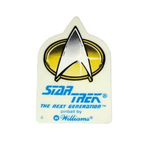 Star Trek the Next Generation NOS Pinball Promo Decal Sticker - Imagen 1 de 1