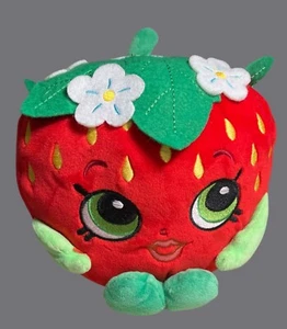 Moose Shopkins Strawberry Plush Bank Red & Green Felt Leaf Flower Accent - Picture 1 of 12