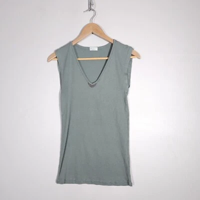 Regata Brunello Cucinelli elástica feminina tamanho G - Imagem 1 de 4