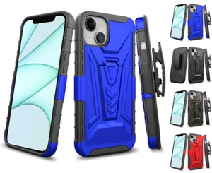 for iPhone 14 / iPhone 14 Plus Case Transform Armor Kickstand Holster Cover+Tool - Picture 1 of 8