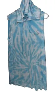 Ivory Ella Mädchen Hoodie Kleid Gr. XL blau Batik ärmellos - Bild 1 von 5