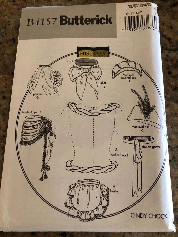 Butterick 4157 Historical 18th & 19th Century Accessories Pattern