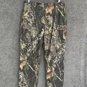 Cabelas Dry Plus Camo Pants Mens Size 40x32 Hunting Mossy Oak Break Up - Picture 1 of 11