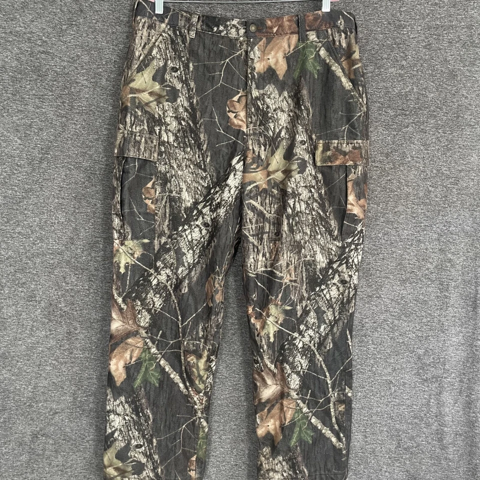 Cabelas Dry Plus Camo Pants Mens Size 40x32 Hunting Mossy Oak Break Up - Image 1 of 4