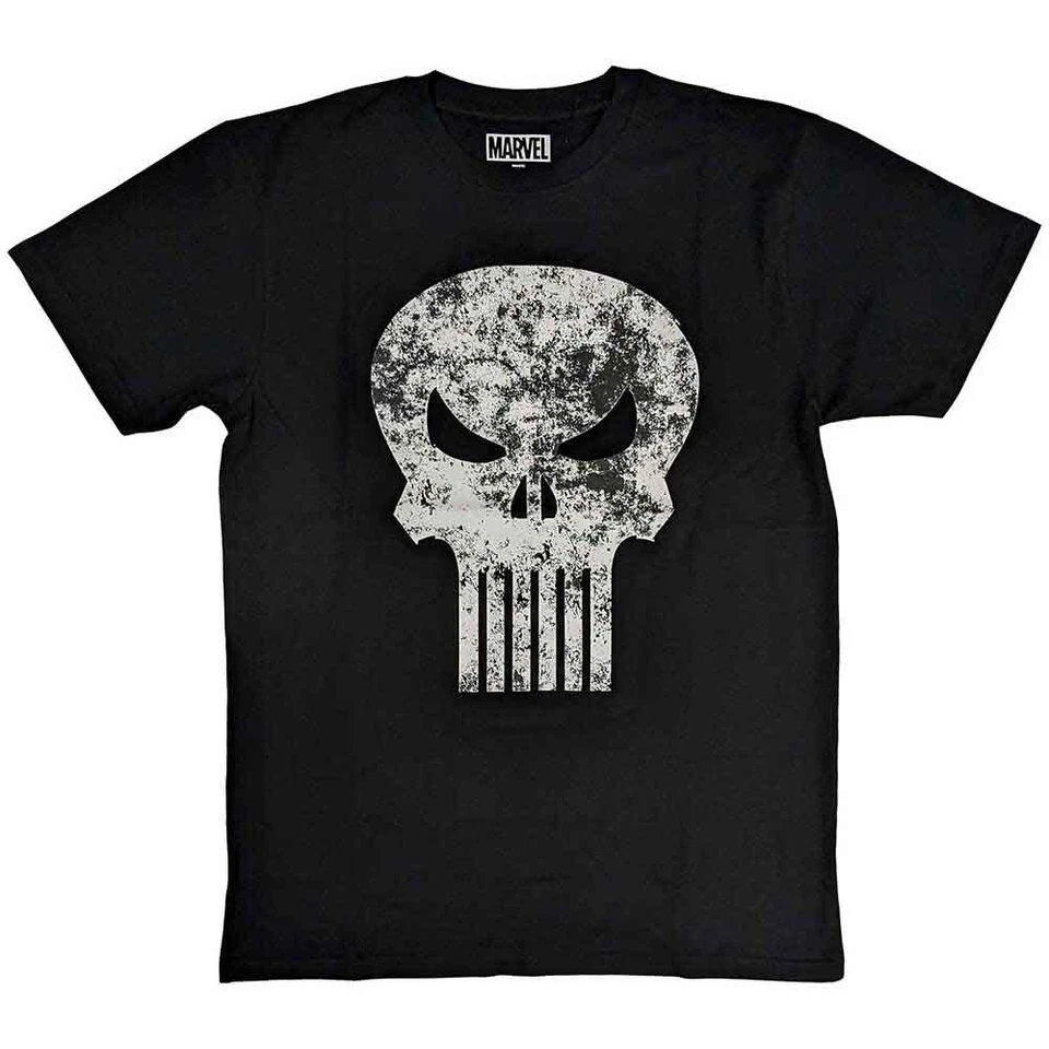 Camiseta unisex Marvel Comics: logotipo de Punisher angustiado (grande) - Imagen 1 de 1