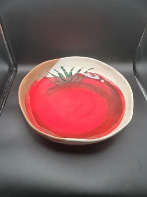 "Ensaladera pasta de 13"" de tomate Roma rojo cajón y barril" Foto 1 de 4