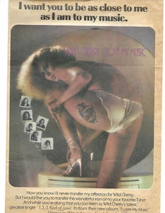 Wild Cherry-I Love My Music **Promo Iron-On Transfer** from 1978 - Imagen 1 de 3