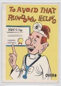 1961 Donruss Idiot Cards To avoid that rundown feeling #11 0s4