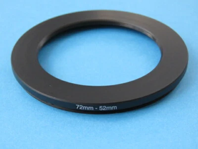72mm to 52mm Stepping Step Down Ring Camera Lens Filter Adapter Ring 72-52mm - Image 1 of 2