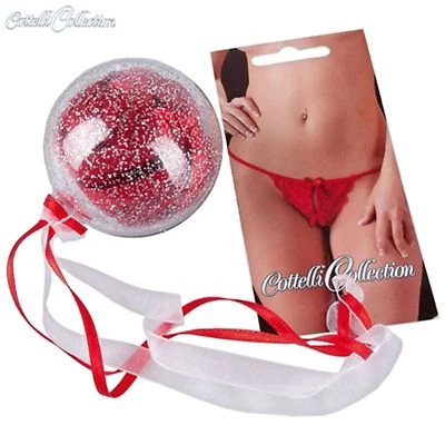 Sexy Spitzen-String ouvert in transparenten Glitzer-Kugel String Tanga Reizwäsch - Bild 1 von 2