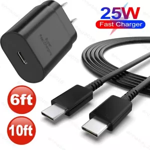 25W Super Fast Wall PD Charger Type C USB-C For Samsung Galaxy Note S22 S21 S20 - Picture 1 of 12