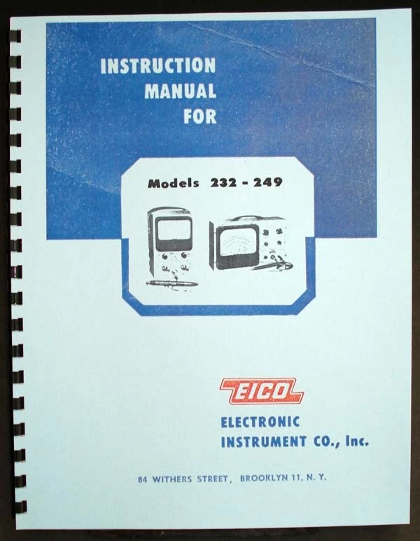 Manual de instrucciones EICO 232 249 Peak-to-peak VTVM  Foto 1 de 1