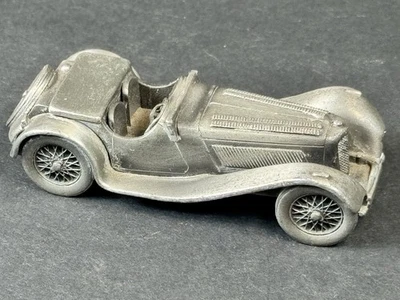 	Danbury Mint Pewter 1939 Jaguar SS100 3.5L Classic Car Model - Image 1 of 4