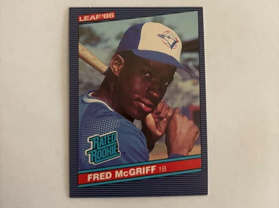 1986 Leaf No28 Фред Макгрифф дебютант почти как новый - Изображение 1 из 2