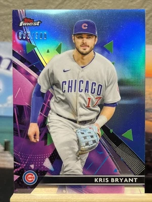 2021 Topps Finest - Kris Bryant #34 Blue Refractor /300!!! - Image 1 of 3