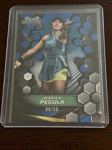 2024 Topps Graphite Tennis Blue Refractor Jessica Pegula # 08/50 - Picture 1 of 6
