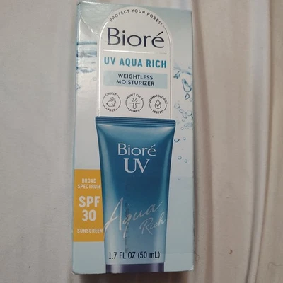 Protector solar hidratante ácido hialurónico Biore UV Aqua Rich FPS 30 caducidad 07/2026 Foto 1 de 3