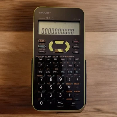 Sharp EL-531X Advanced D.A.L Scientific Calculator w/ Cover. Green TESTED - Image 1 of 4