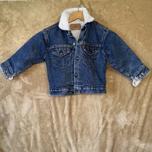 Vintage Little Levi’s Orange Tap Levi Denim Jacket - Picture 1 of 7