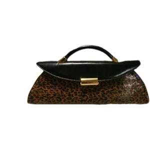 Vintage Timothy Hitsmam Cheetah Print Handbag Purse - Picture 1 of 7