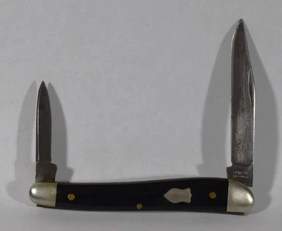 De colección. NAVAJA DE BOLSILLO Schrade Walden n.º 766 con anuncio Kloster Steel (Chicago) Foto 1 de 4