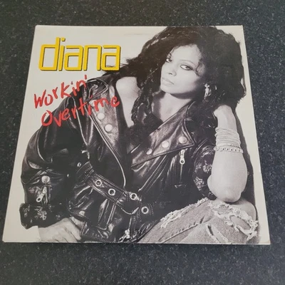 Diana Ross Workin' Overtime vinyl LP album record UK EMD1009 - Image 1 of 4