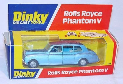 Dinky Toys Meccano 1:43 ROLLS ROYCE PHANTOM V Limousine #124 MIB`76 VERY RARE! - Image 1 of 4