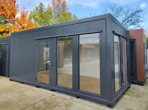 Bürocontainer Tiny Hous Gartenhaus Ferienhaus 6x3m Heizung Lieferung Gratis - Bild 1 von 8