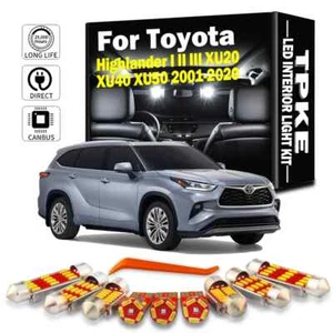 Canbus Car LED Interior Map Dome Trunk Light Kit For Toyota Highlander 2001-2020 - Picture 1 of 9