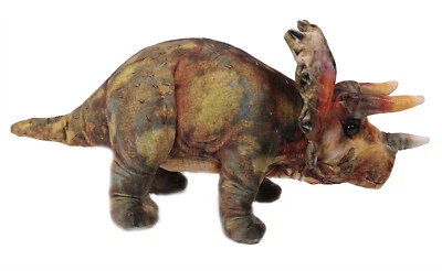 Plüschtier Triceratops 47 cm, Kuscheltier Stofftier Urzeittier Dinosaurier Tier - Bild 1 von 3