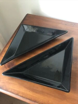 Pampered Chef Simple Additions Triangles set of 2 #1928 Black - Image 1 of 4