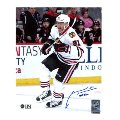 Foto 8x10 firmada por Marian Hossa Chicago Blackhawks - Salón de la fama 2020 - 70073 Foto 1 de 2