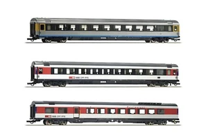 Roco 74021: SBB CFF FFS - EuroCity (EC) 7 Hamburg - Chur set (NEW) - Picture 1 of 1