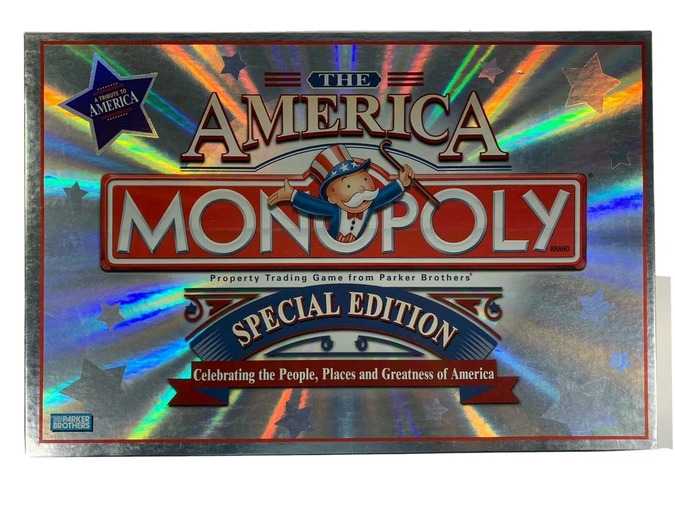 The AMERICA Special Edition 2002 Monopoly Game BRAND NEW SHRINK WRAP INSIDE BOX - Image 1 of 4