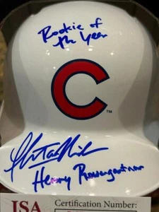THOMAS IAN NICHOLAS ROOKIE OF THE YEAR MOVIE CHICAGO CUBS SIGNED HELMET JSA COA - Picture 1 of 4
