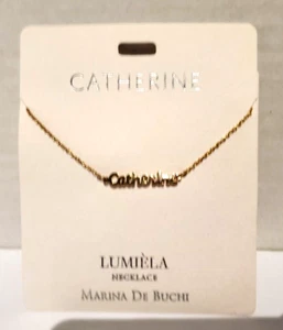 Lumiela Catherine Personalized Necklace Marina De Buchi Nickel Free 15" To 20" - Picture 1 of 4