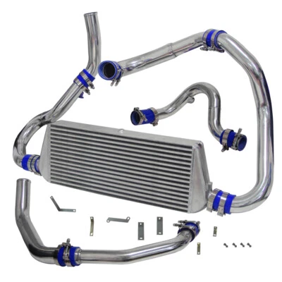 FMIC Turbo Intercooler Kit For Subaru WRX STI Impreza GDA GDB 2.0L 00-05 Blue — 第 1/4 张图片