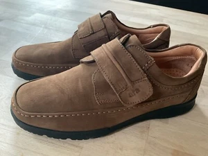 ara Halbschuhe Herren Wildleder Gr. 41 Klettverschluss, braun - Bild 1 von 5