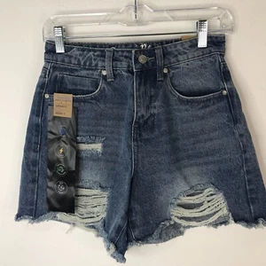 Organic Blue Cut-Off Denim Blue Jeansshorts 3/26 Distressed Mindful Collection - Bild 1 von 15