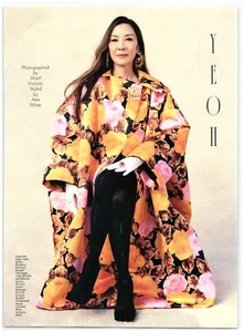 Michelle Yeoh Pin-Up Richard Quinn Coat Pantaboots Glove magazine CLIPPING photo - Picture 1 of 1
