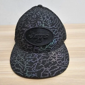 New York Jets Snapback Hat Boys YOUTH Black Iridescent Elephant Print NFL Cap - Picture 1 of 13