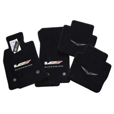 2020-2026 Cadillac CT5-V Blackwing Jet Floor Mats Premium 32oz Upgrade In-Stock - Imagem 1 de 4
