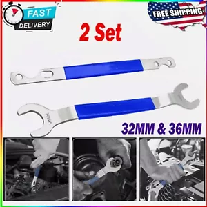 Juego de 2 llaves de tuerca de embrague de ventilador Kit de herramientas de extracción de soporte de embrague para BMW Jeep Ford GM - Imagen 1 de 13
