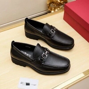 ItalianFerra gamoshoes Business Leather Thick Soled Shoes Loafers Dress Shoes - Picture 1 of 13