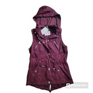 NWT Women's Size Small Snobbish Collection wine colored vest - Picture 1 of 9