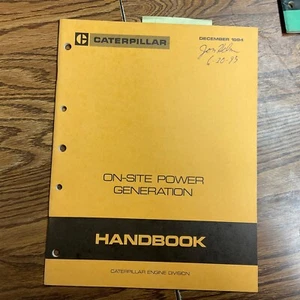 CAT Caterpillar ON-SITE POWER GENERATOR GENSET HANDBOOK SET-UP MANUAL LEBX4457 - Picture 1 of 5