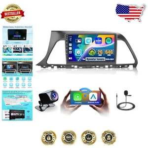 Advanced 9-inch Car Stereo for Hyundai Sonata 2015-2017: Bluetooth & FM Included - Bild 1 von 9