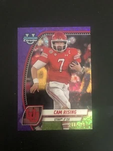 Cam Rising 2024 Bowman University Chrome #36 Purple Mini Diamond /375 - Picture 1 of 2