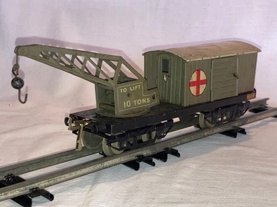 Hornby O Gauge Breakdown Van & crane, LMS livery, 1925. - Image 1 of 4