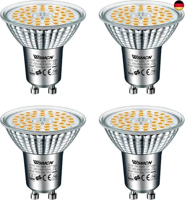 WSMCN GU10 LED Warmweiß Lampe, 10W Ersetzt 140W Halogen Leuchtmittel, 1050